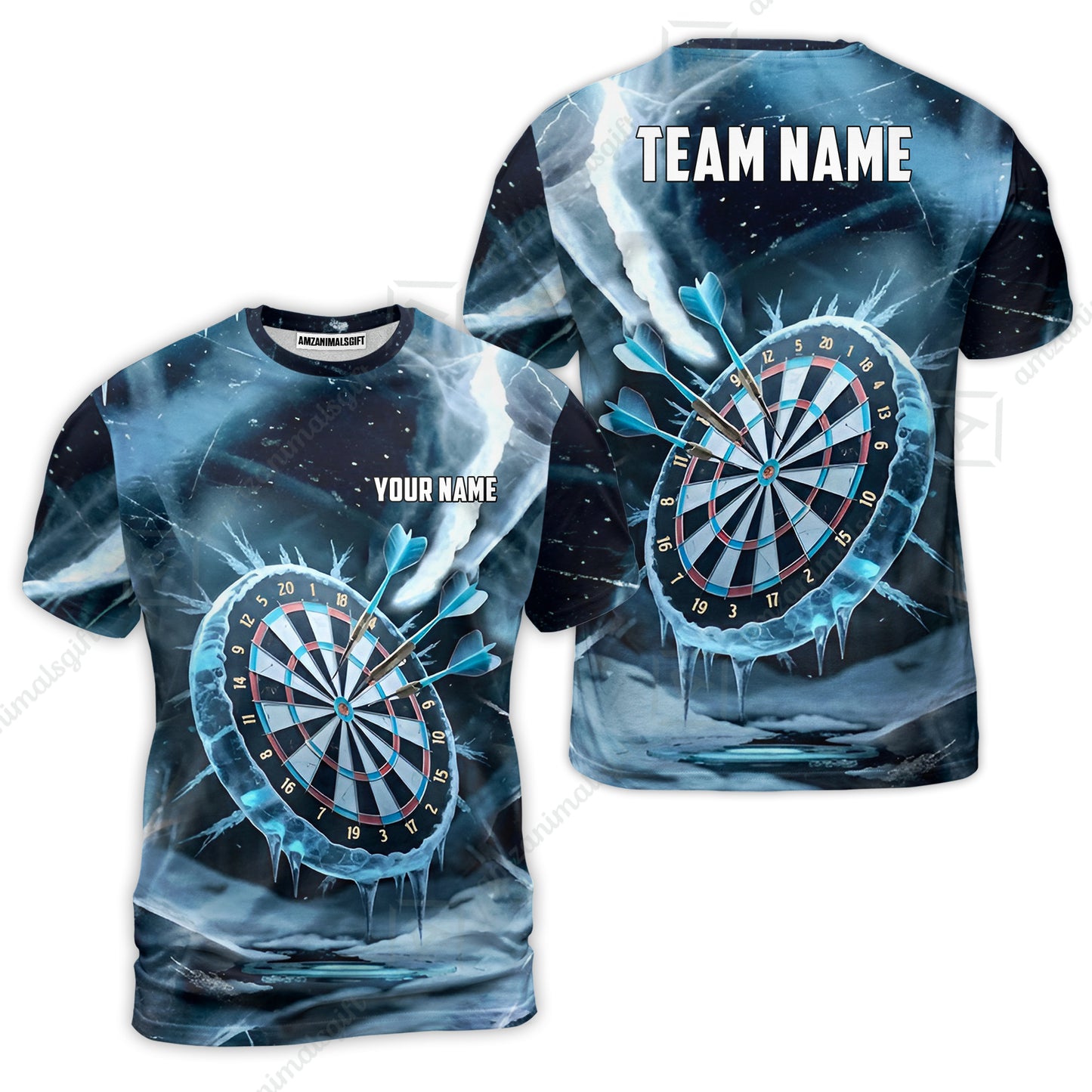 Custom Darts Team Jersey, Personalized Ice Strike Darts Polo Shirt For Players With Name & Team Name