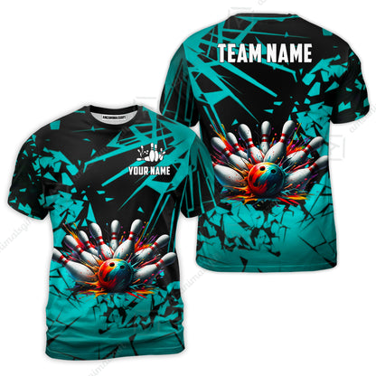 Custom Bowling Jersey Polo Shirt, Strike Explosion Bowling, Custom Bowling Jersey Team Shirt For Players With Name & Team Name