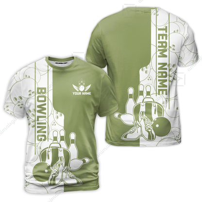 Custom Bowling Team Jersey Bowling Shoes Polo Shirts, Bowling Team Uniforms, Personalized Name And Team Name