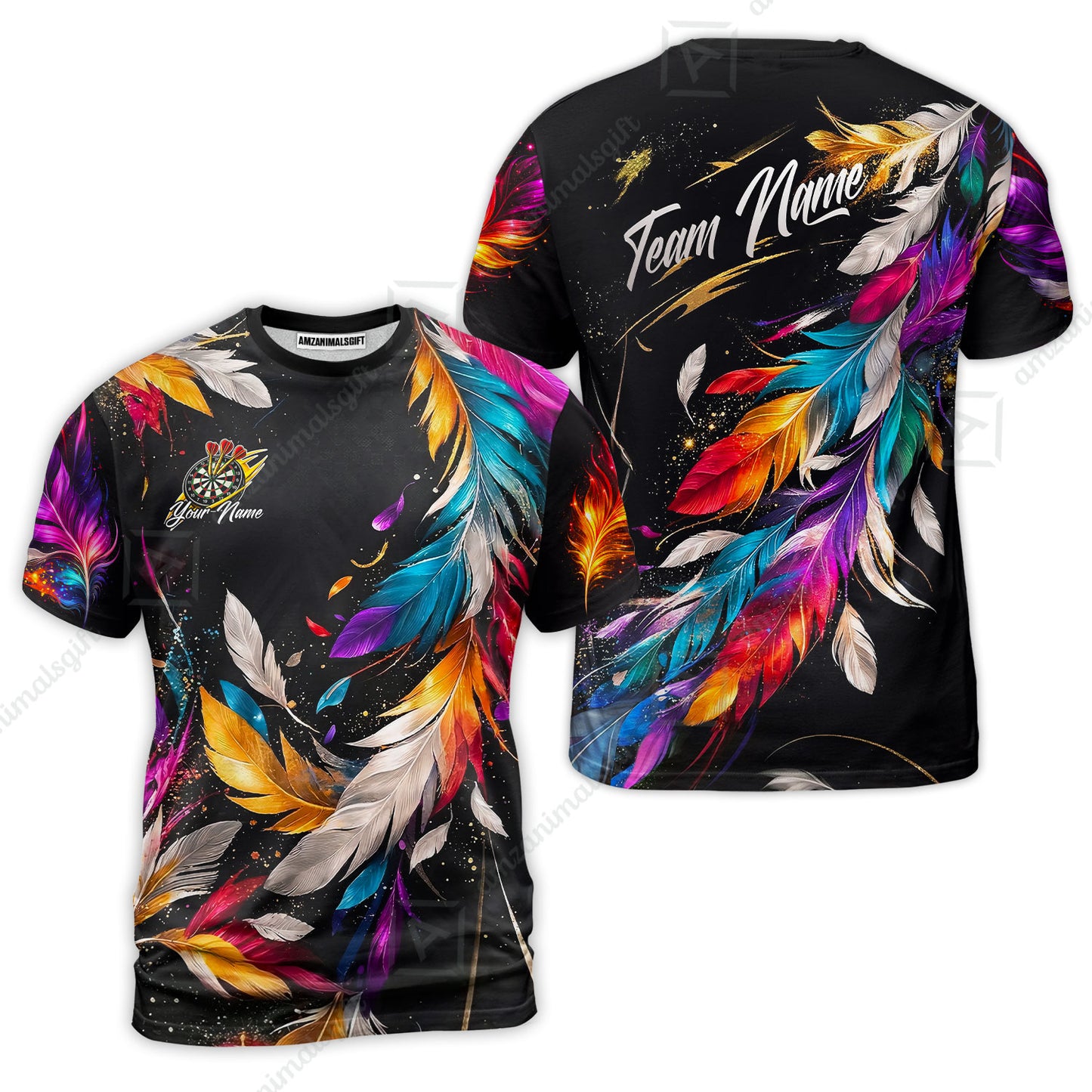 Custom Darts Team Jersey, Personalized Galaxy Sparkle Darts Shirt For Players With Name & Team Name