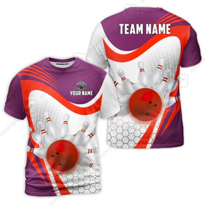 Custom Bowling Jersey Polo Shirt, Geometric Streamline & Fresh Mint, Custom Bowling Jersey Team Shirt For Players With Name & Team Name
