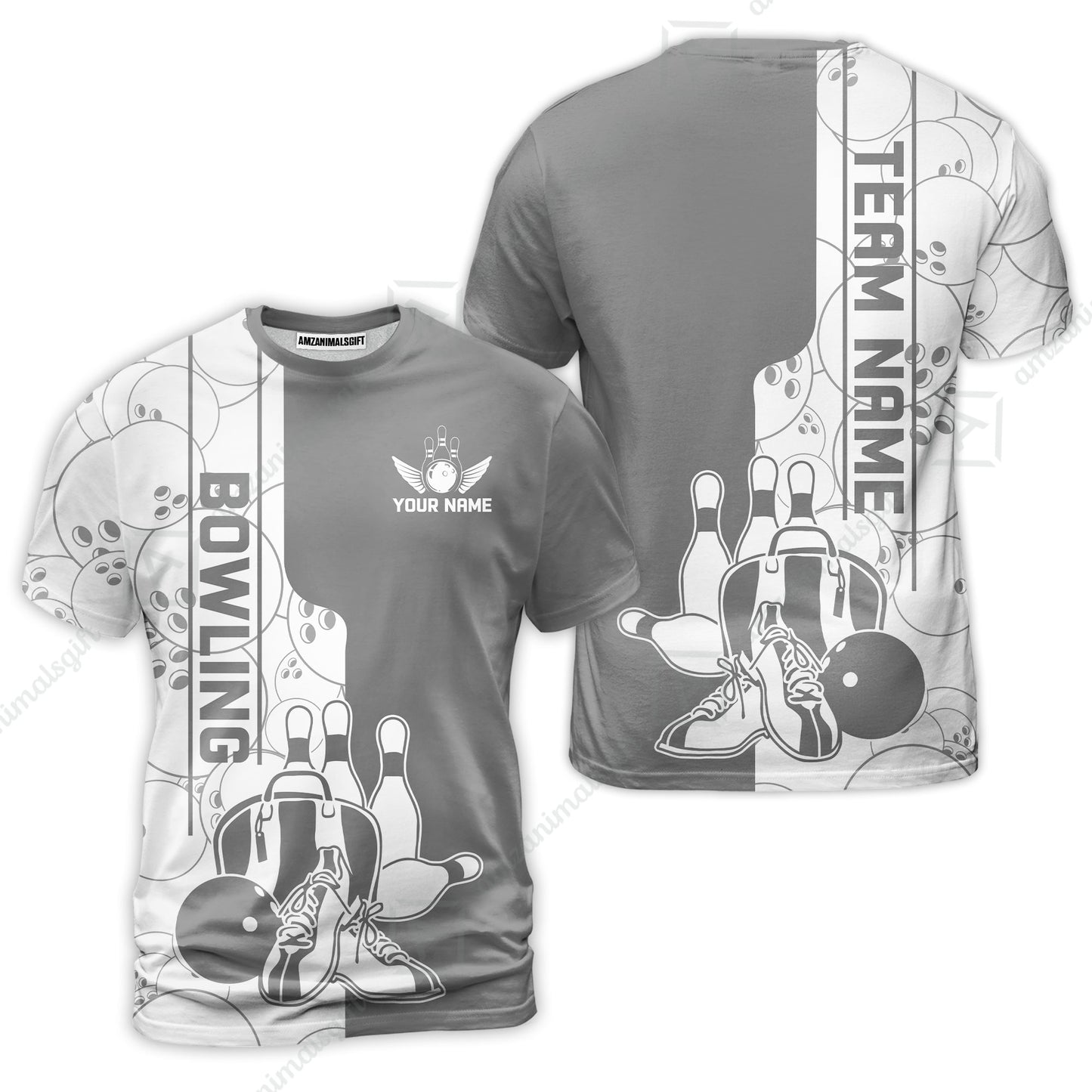 Custom Bowling Team Jersey Bowling Shoes Polo Shirts, Bowling Team Uniforms, Personalized Name And Team Name