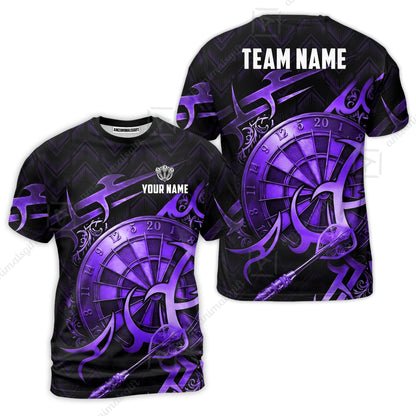 Custom Darts Jersey Polo Shirt, Tribal Darts & Mechanical Inferno, Custom Dart Jersey Team Shirt For Players With Name & Team Name