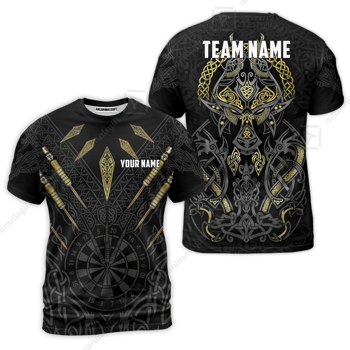 Custom Darts Team Jersey, Personalized Viking Darts Polo Shirt For Players With Name & Team Name