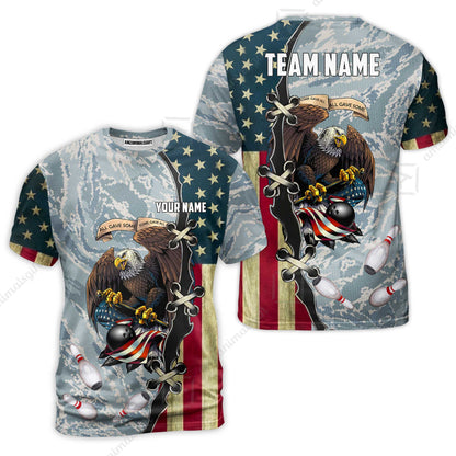 Custom Bowling Jersey Polo Shirt, All Gave Some Bowling, Personalized Name & Team Name