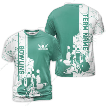 Custom Bowling Team Jersey Bowling Shoes Polo Shirts, Bowling Team Uniforms, Personalized Name And Team Name