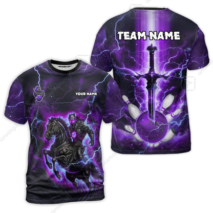 Custom Bowling Jersey Polo Shirt, Dark Knight Bowling, Custom Bowling Jersey Team Shirt For Players With Name & Team Name