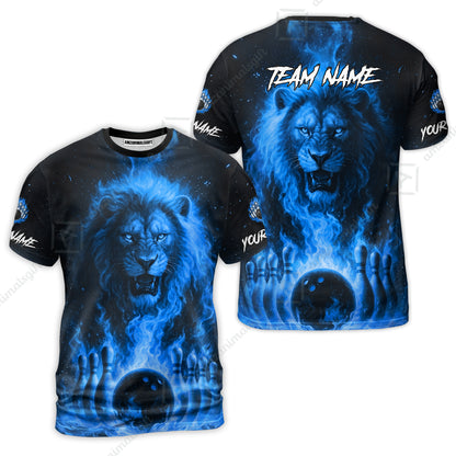 Custom Bowling Jersey Polo Shirt, Bowling Lion Of The Savannah, Custom Bowling Jersey Team Shirt For Players With Name & Team Name