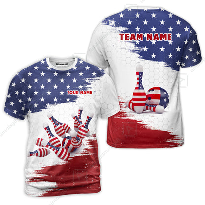 Custom Bowling Jersey Polo Shirt, Strike Force, Custom Bowling Jersey Team Shirt For Players With Name and Team Name