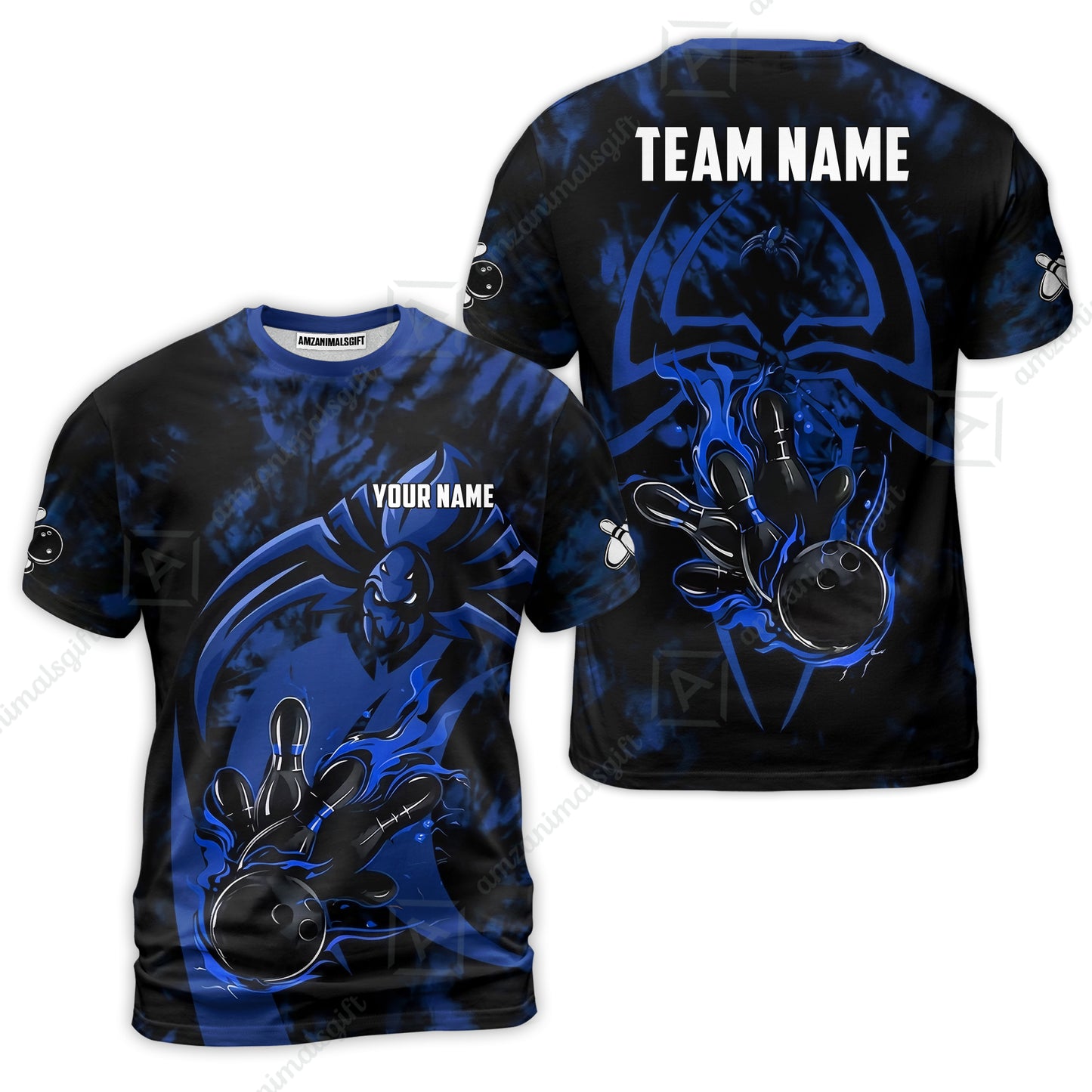 Custom Bowling Jersey Polo Shirt, Neon Venom Spider Monster, Custom Bowling Jersey Team Shirt For Players With Name and Team Name