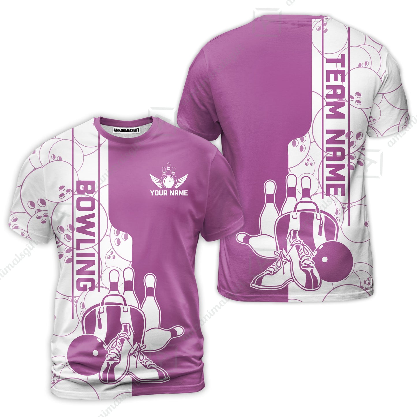 Custom Bowling Team Jersey Bowling Shoes Polo Shirts, Bowling Team Uniforms, Personalized Name And Team Name