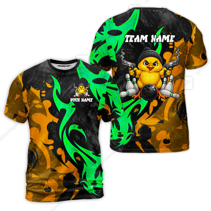 Custom Bowling Jersey Polo Shirt, Baby Gangsters, Custom Bowling Jersey Team Shirt For Players With Name and Team Name