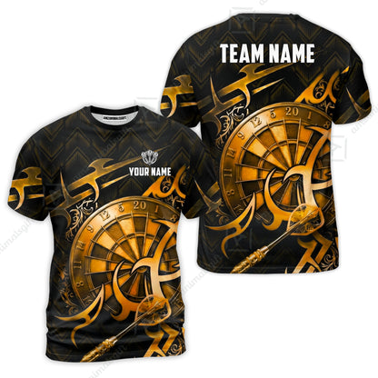 Custom Darts Jersey Polo Shirt, Tribal Darts & Mechanical Inferno, Custom Dart Jersey Team Shirt For Players With Name & Team Name