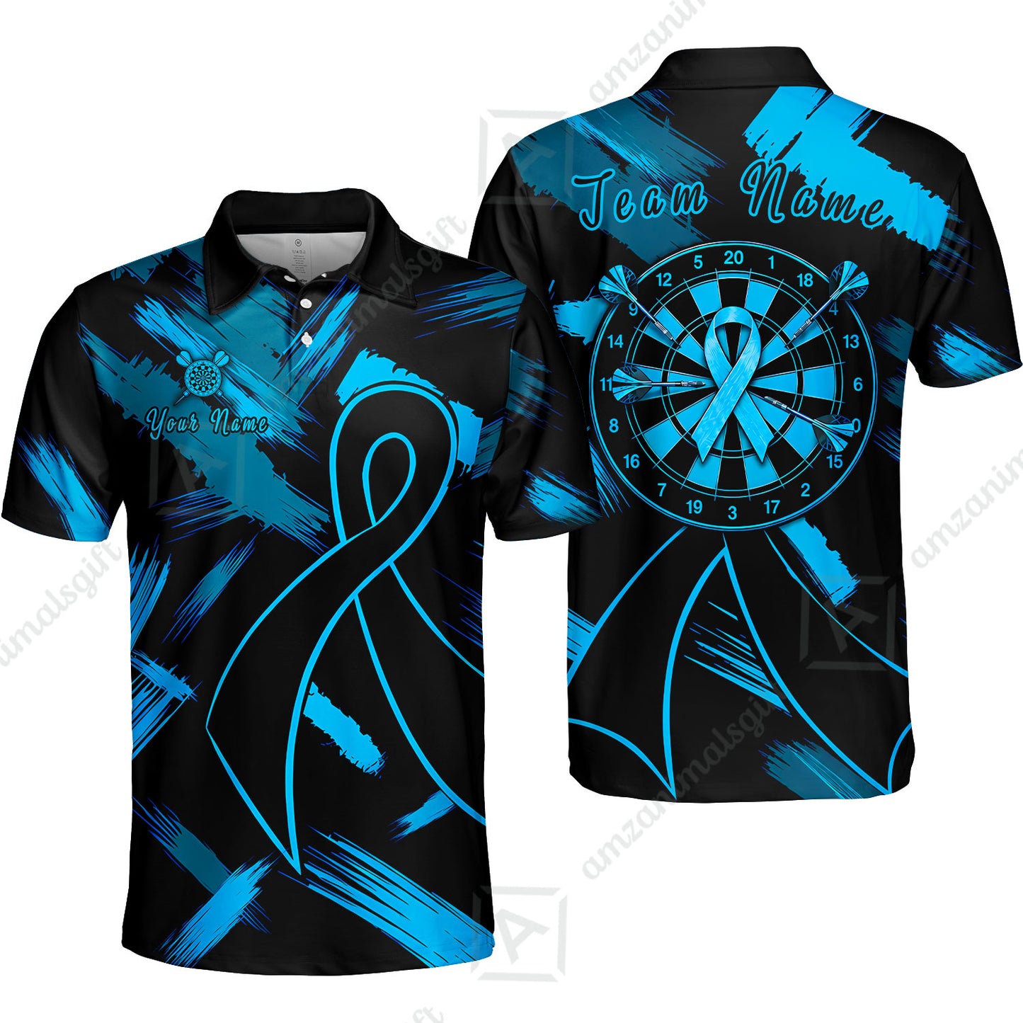 Custom Darts Jersey Polo Shirt, Ribbons Dart, Custom Dart Jersey Team Shirt For Players With Name & Team Name