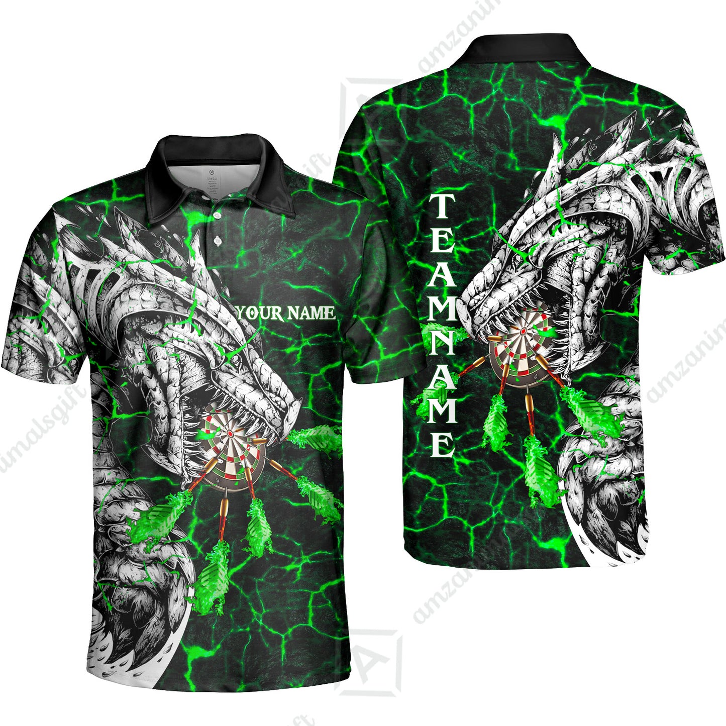 Customized Magma Dragon Darts Men Polo Shirt, Custom Darts For Team Polo Shirt For Men, Perfect Gift For Darts Lovers, Darts Players