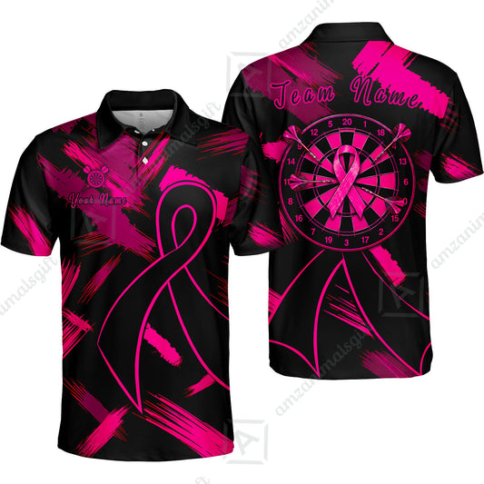 Custom Darts Jersey Polo Shirt, Ribbons Dart, Custom Dart Jersey Team Shirt For Players With Name & Team Name