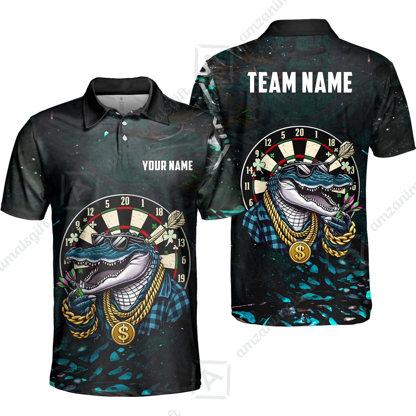Custom Darts Team Jersey, Personalized Alligator Dart Jersey Shirt For Players With Name & Team Name