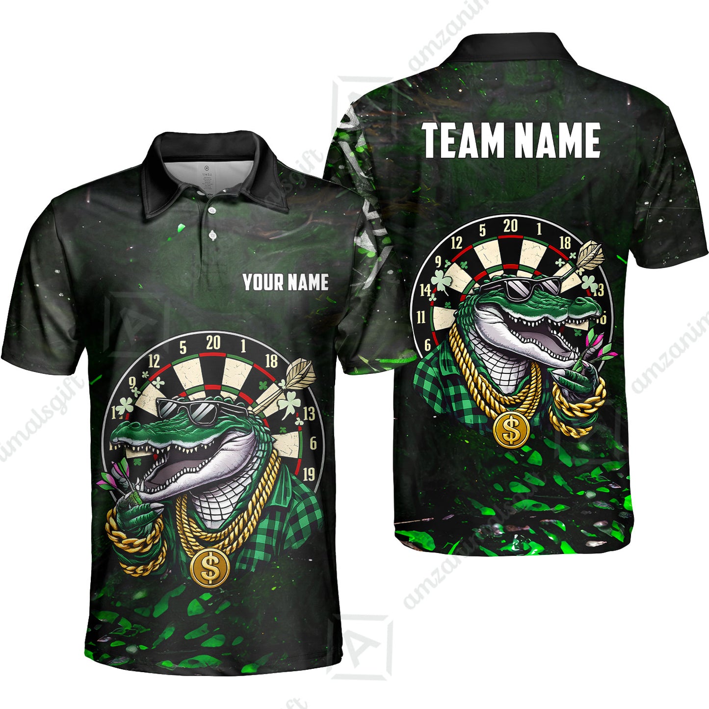 Custom Darts Team Jersey, Personalized Alligator Dart Jersey Shirt For Players With Name & Team Name