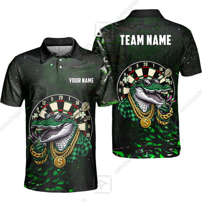 Custom Darts Team Jersey, Personalized Alligator Dart Jersey Shirt For Players With Name & Team Name