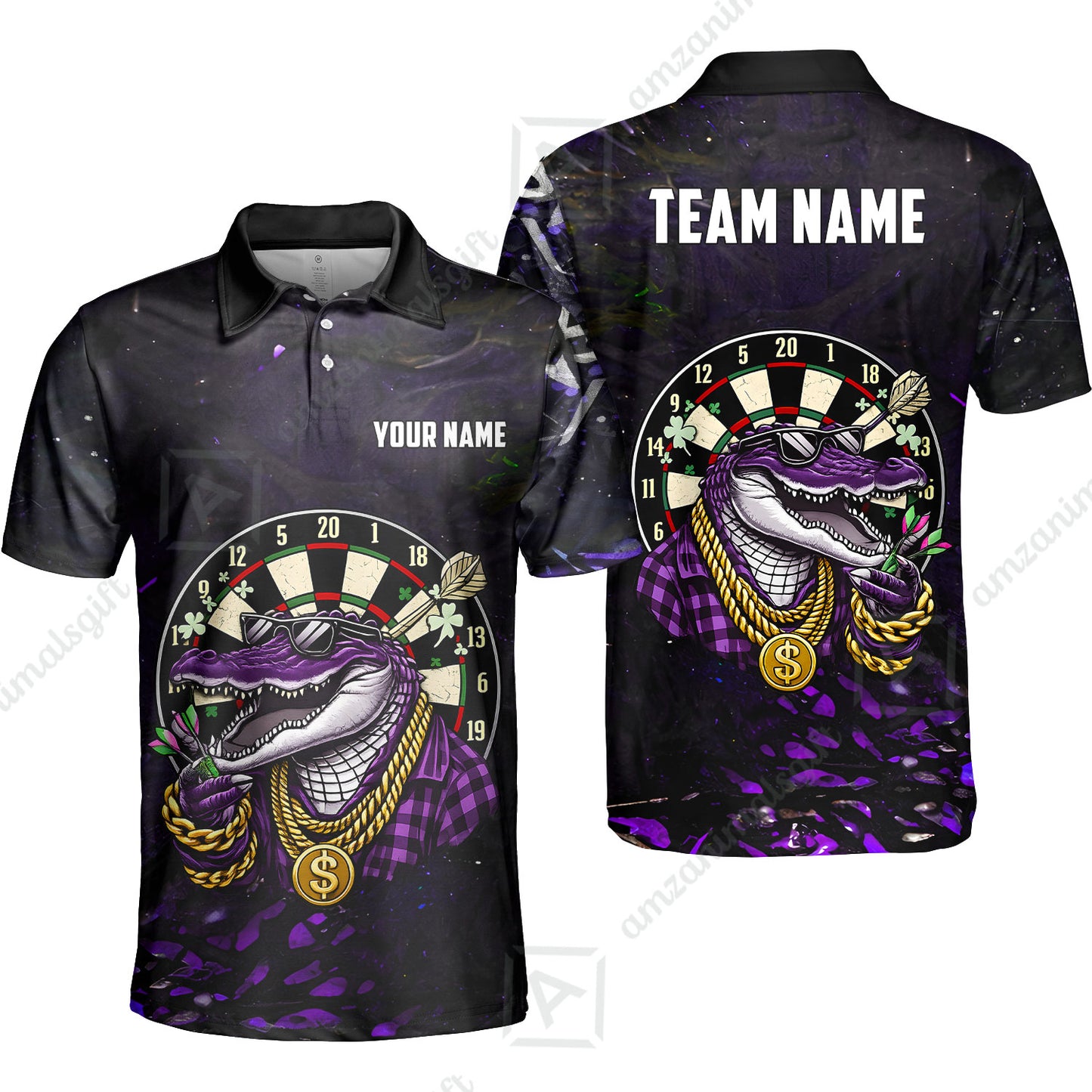 Custom Darts Team Jersey, Personalized Alligator Dart Jersey Shirt For Players With Name & Team Name