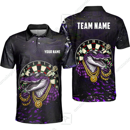 Custom Darts Team Jersey, Personalized Alligator Dart Jersey Shirt For Players With Name & Team Name