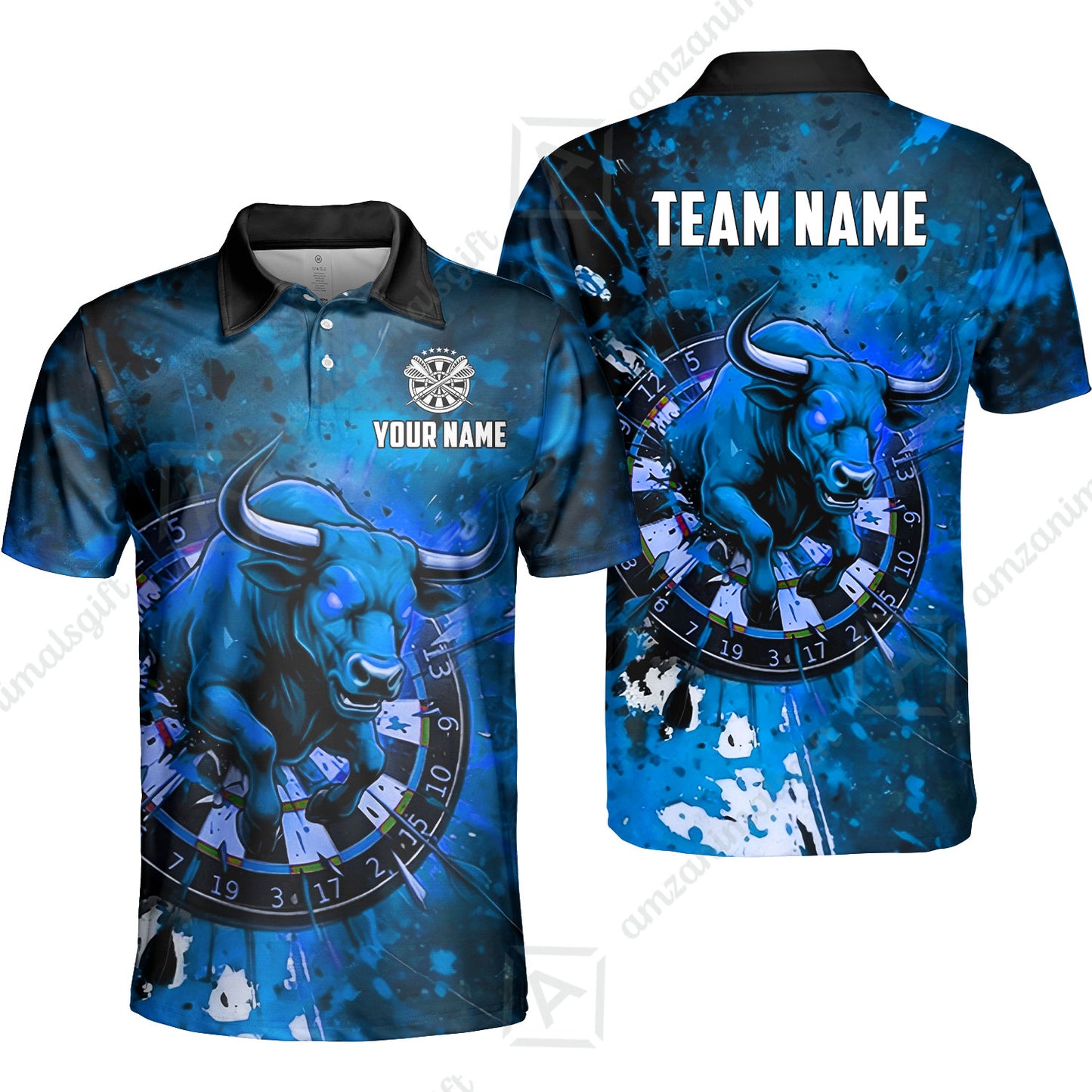 Custom Darts Team Jersey, Personalized Raging Bull Jersey Shirt For Players With Name & Team Name