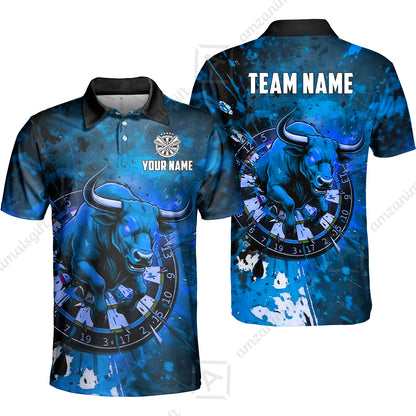 Custom Darts Team Jersey, Personalized Raging Bull Jersey Shirt For Players With Name & Team Name