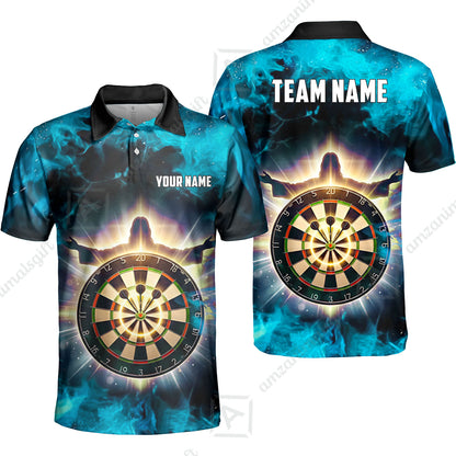 Custom Darts Team Jersey, Personalized Heavenly Strike Dart Polo Shirt For Players With Name & Team Name