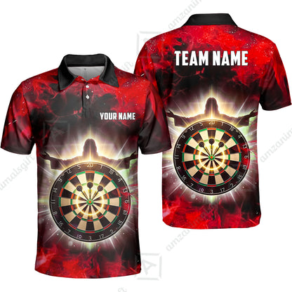 Custom Darts Team Jersey, Personalized Heavenly Strike Dart Polo Shirt For Players With Name & Team Name