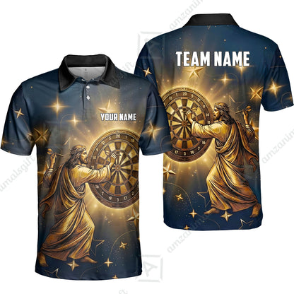 Custom Darts Team Jersey, Personalized God Darts Polo Shirt For Players With Name & Team Name