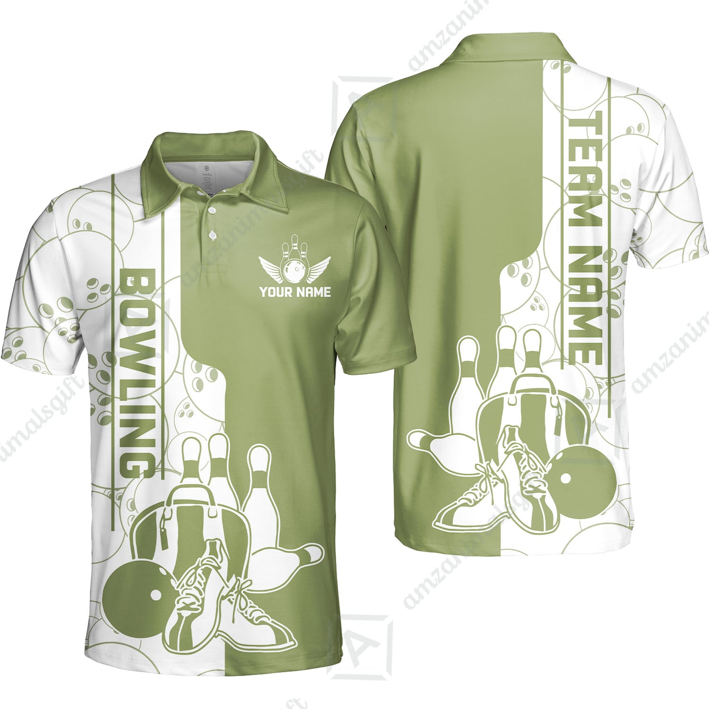 Custom Bowling Team Jersey Bowling Shoes Polo Shirts, Bowling Team Uniforms, Personalized Name And Team Name