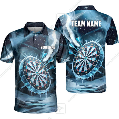 Custom Darts Team Jersey, Personalized Ice Strike Darts Polo Shirt For Players With Name & Team Name
