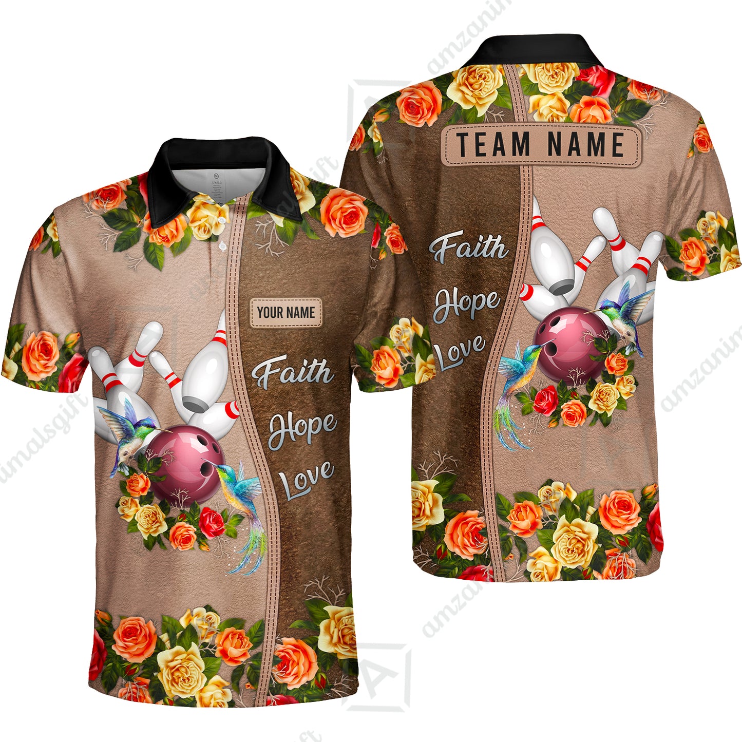 Custom Christian Faith Bowling Jersey Polo Shirt, Custom Christian Faith Bowling Jersey Team Shirt For Players With Name & Team Name