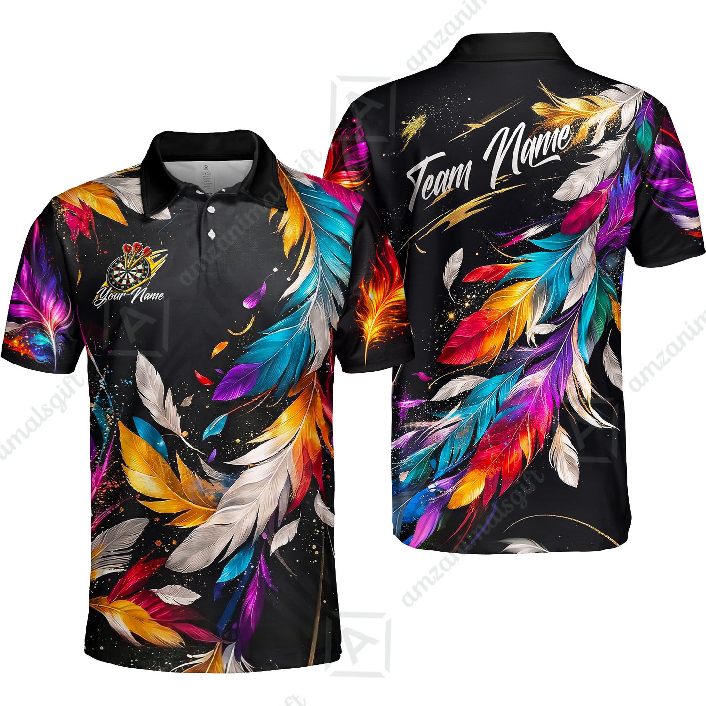 Custom Darts Team Jersey, Personalized Galaxy Sparkle Darts Shirt For Players With Name & Team Name
