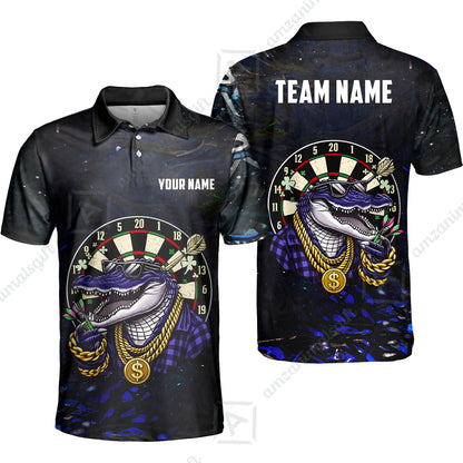 Custom Darts Team Jersey, Personalized Alligator Dart Jersey Shirt For Players With Name & Team Name