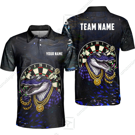 Custom Darts Team Jersey, Personalized Alligator Dart Jersey Shirt For Players With Name & Team Name
