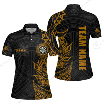 Custom Tribal Darts Team Men Polo Shirts, Darts uniforms Tribal Darts Personalized Name And Team Name