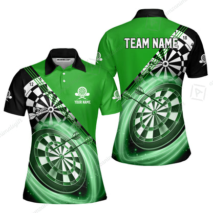 Custom Tailored Darts Team Jersey Polo Quarter-Zip Shirts, Customized Name Team Name Darts Team Jerseys Uniform