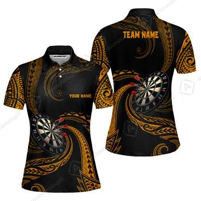 Custom Roll Tribal Darts Team Men Polo Shirts, Darts uniforms Roll Tribal Darts Personalized Name And Team Name