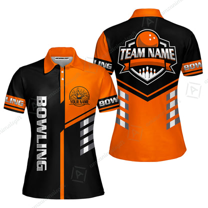 Custom Bowling Team Shirt – Modern Split Design Multicolor Option Personalized Jersey Bowling Uniform For League Players