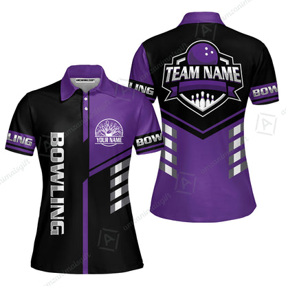 Custom Bowling Team Shirt – Modern Split Design Multicolor Option Personalized Jersey Bowling Uniform For League Players