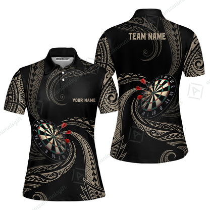 Custom Roll Tribal Darts Team Men Polo Shirts, Darts uniforms Roll Tribal Darts Personalized Name And Team Name