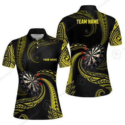 Custom Roll Tribal Darts Team Men Polo Shirts, Darts uniforms Roll Tribal Darts Personalized Name And Team Name