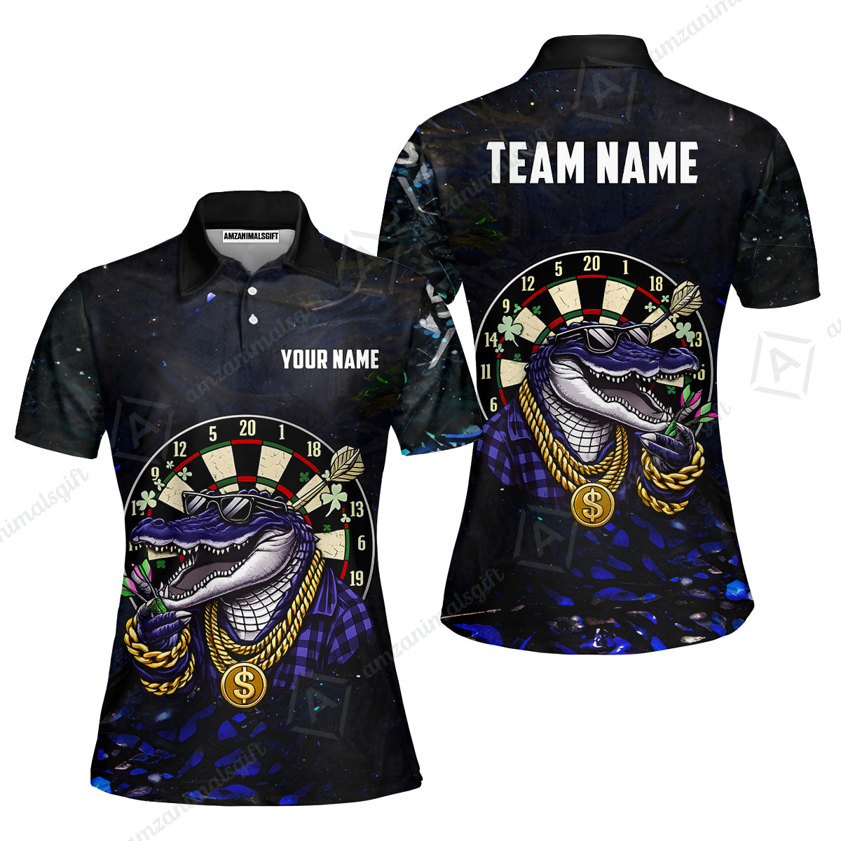 Custom Darts Team Jersey, Personalized Alligator Dart Jersey Shirt For Players With Name & Team Name
