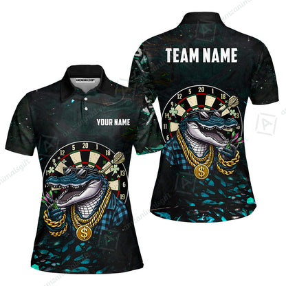 Custom Darts Team Jersey, Personalized Alligator Dart Jersey Shirt For Players With Name & Team Name
