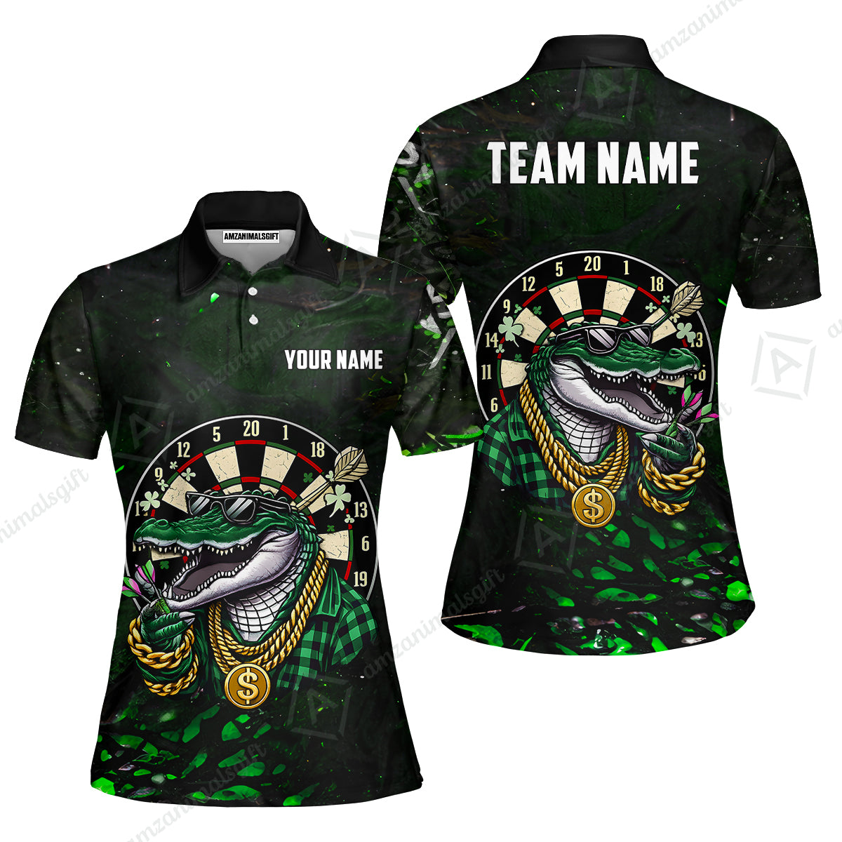 Custom Darts Team Jersey, Personalized Alligator Dart Jersey Shirt For Players With Name & Team Name