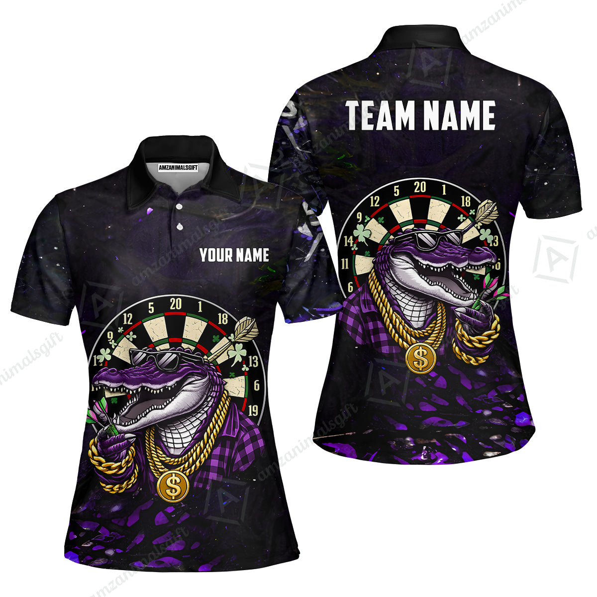 Custom Darts Team Jersey, Personalized Alligator Dart Jersey Shirt For Players With Name & Team Name