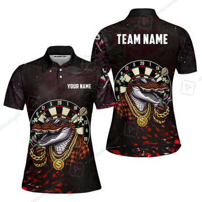 Custom Darts Team Jersey, Personalized Alligator Dart Jersey Shirt For Players With Name & Team Name