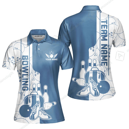 Custom Bowling Team Jersey Bowling Shoes Polo Shirts, Bowling Team Uniforms, Personalized Name And Team Name