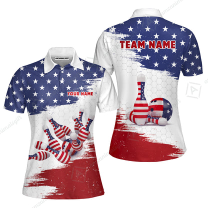 Custom Bowling Jersey Polo Shirt, Strike Force, Custom Bowling Jersey Team Shirt For Players With Name and Team Name